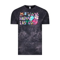 Cloud Black happy easter nurse Vintage Tee - CowhideDigitalArt