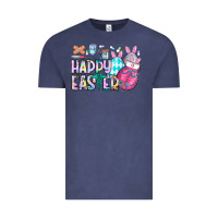 Vintage Denim happy easter nurse Vintage Tee - CowhideDigitalArt