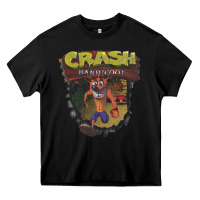 Black crash bandicoot 1966 Heavy Core Tee - linhVisuals