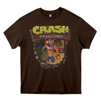 Chocolate Brown crash bandicoot 1966 Heavy Core Tee - linhVisuals
