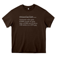 Chocolate Brown musician definition Heavy Core Tee - linhVisuals