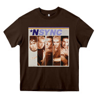 Chocolate Brown n sync [tw] Heavy Core Tee - linhVisuals