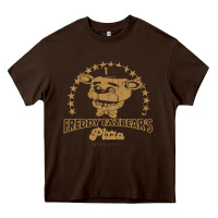 Chocolate Brown freddy fazbear's pizza 1983   freddy fazbears pizza Heavy Core Tee - linhVisuals