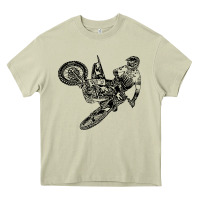 Eli Tomac Jump Illustration Heavy Core Tee | Teevron
