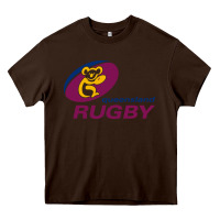 Chocolate Brown queensland rugby Heavy Core Tee - linhVisuals