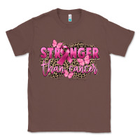 Chestnut Stronger than Cancer Classic Tee - FaDigitalArtStudio