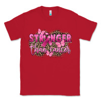 Red Stronger than Cancer Classic Tee - FaDigitalArtStudio