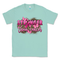 Seafoam Stronger than Cancer Classic Tee - FaDigitalArtStudio