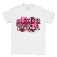 White Stronger than Cancer Classic Tee - FaDigitalArtStudio