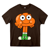 Chocolate Brown darwin Heavy Core Tee - linhVisuals