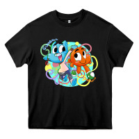 Black gumball and darwin Heavy Core Tee - linhVisuals