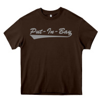 Chocolate Brown put in bay Heavy Core Tee - linhVisuals