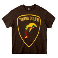 Chocolate Brown young dolph Heavy Core Tee - linhVisuals