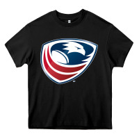 Black usa rugby Heavy Core Tee - linhVisuals