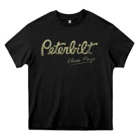 Black peterbilt class pays   trucker quote Heavy Core Tee - linhVisuals