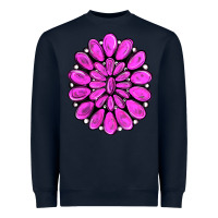 Navy pink gemstone Heavyweight Sweatshirt - RanaPortraitStore