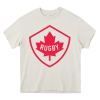 Cream rugby canada Heavy Core Tee - linhVisuals