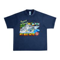 Navy 2024 Cruisin Urban Heavy Tee - CowhideDigitalArt