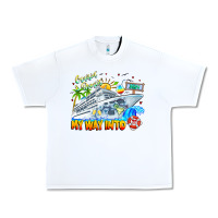 White 2024 Cruisin Urban Heavy Tee - CowhideDigitalArt