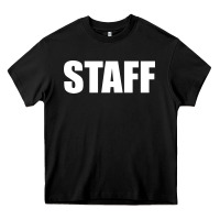 Black staff Heavy Core Tee - linhVisuals