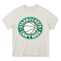 Cream starbuckets can't Heavy Core Tee - linhVisuals
