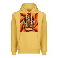 Antique Gold fall african girl Premium Hoodie - BarkalooDesign