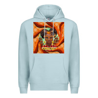 Blue Mist fall african girl Premium Hoodie - BarkalooDesign