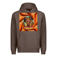 Coffee fall african girl Premium Hoodie - BarkalooDesign
