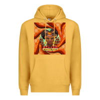 Mustard fall african girl Premium Hoodie - BarkalooDesign