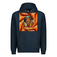 Navy fall african girl Premium Hoodie - BarkalooDesign