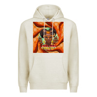 Oatmeal Heather fall african girl Premium Hoodie - BarkalooDesign