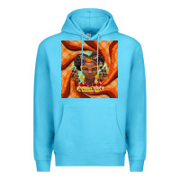 Ocean Blue fall african girl Premium Hoodie - BarkalooDesign