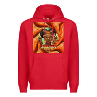 Red fall african girl Premium Hoodie - BarkalooDesign