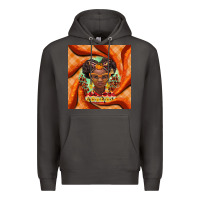 Smoke fall african girl Premium Hoodie - BarkalooDesign
