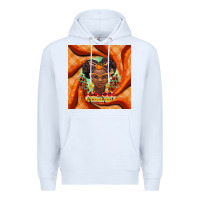 White fall african girl Premium Hoodie - BarkalooDesign