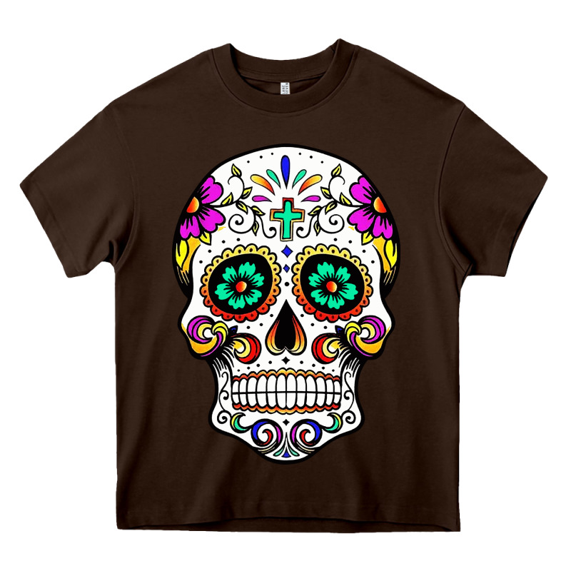 Sugar Skull Heavy Core Tee by linhVisuals | Teevron