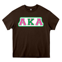 Chocolate Brown alpha kappa aka Heavy Core Tee - linhVisuals