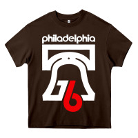 Chocolate Brown philadelphia vintage liberty bell Heavy Core Tee - linhVisuals