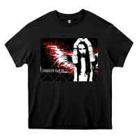 Black Marilyns angel with scabbed wings Heavy Core Tee - linhVisuals