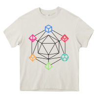 Cream minimal dnd Heavy Core Tee - linhVisuals