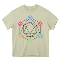Mossy minimal dnd Heavy Core Tee - linhVisuals