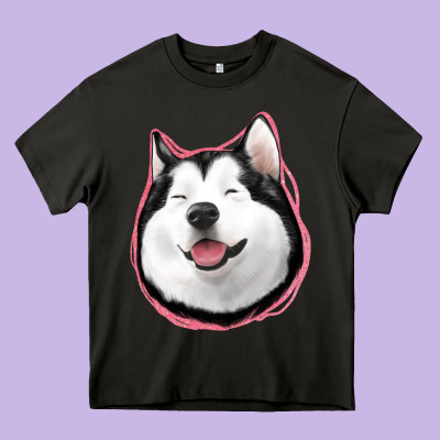 Husky Heavy Core Tee Designed By Jasminsmagicworld