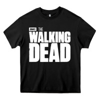 Black the walking dead blood Heavy Core Tee - linhVisuals