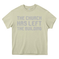 Mossy the church has left the building Heavy Core Tee - linhVisuals