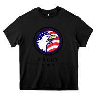 Black peacemaker eagly Heavy Core Tee - linhVisuals
