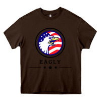 Chocolate Brown peacemaker eagly Heavy Core Tee - linhVisuals