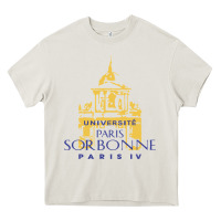 Cream universite paris la sorbonne Heavy Core Tee - linhVisuals