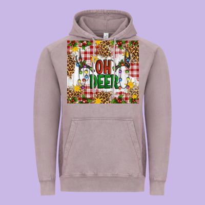 Oh Deer Vintage Hoodie Designed By Artiststas