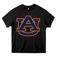 Black Auburn tiger Heavy Core Tee - linhVisuals