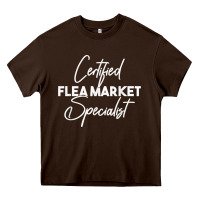 Chocolate Brown certified flea market specialist t shirt Heavy Core Tee - linhVisuals